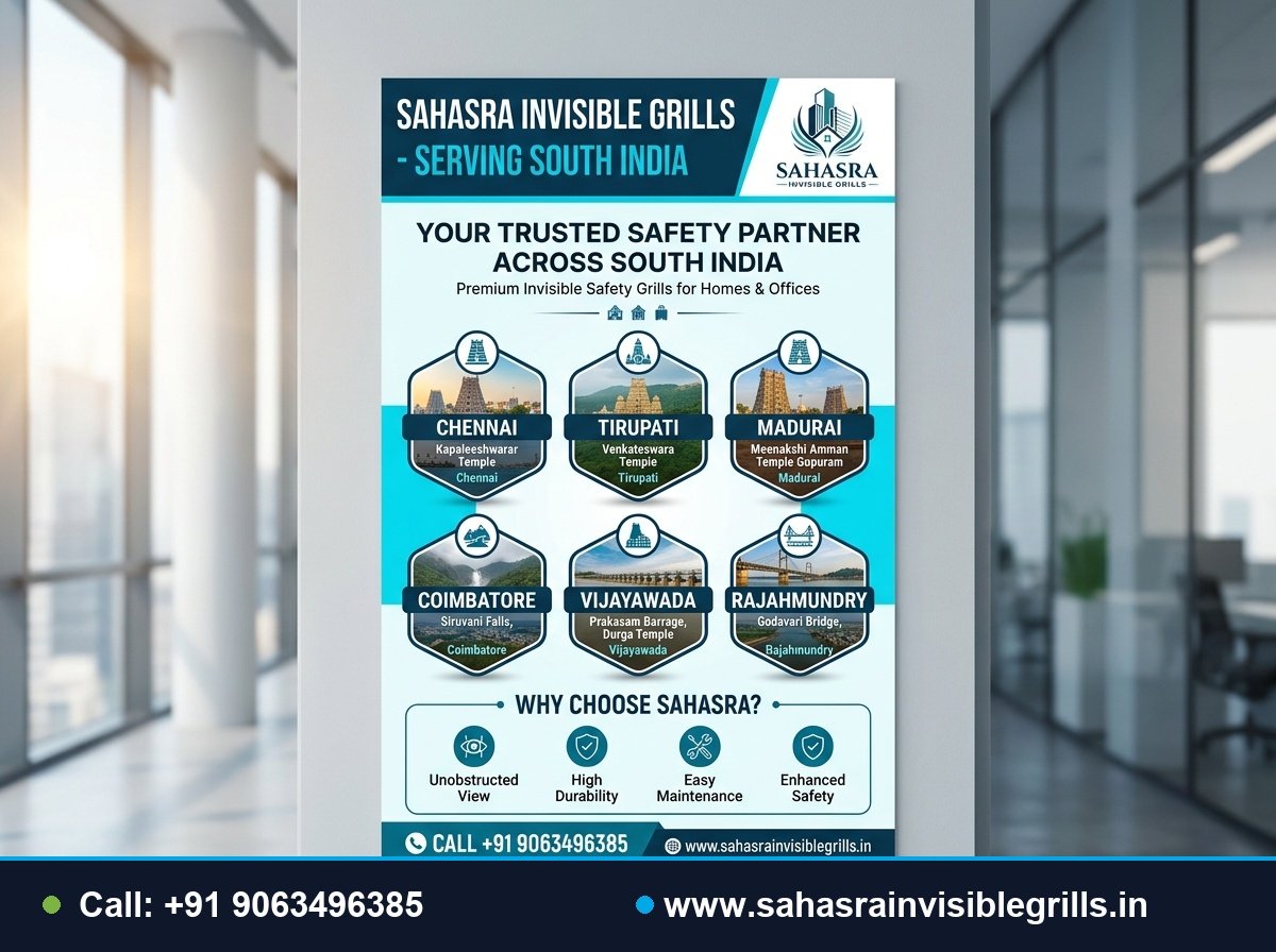 Sahasra Invisible Grills Serving Chennai